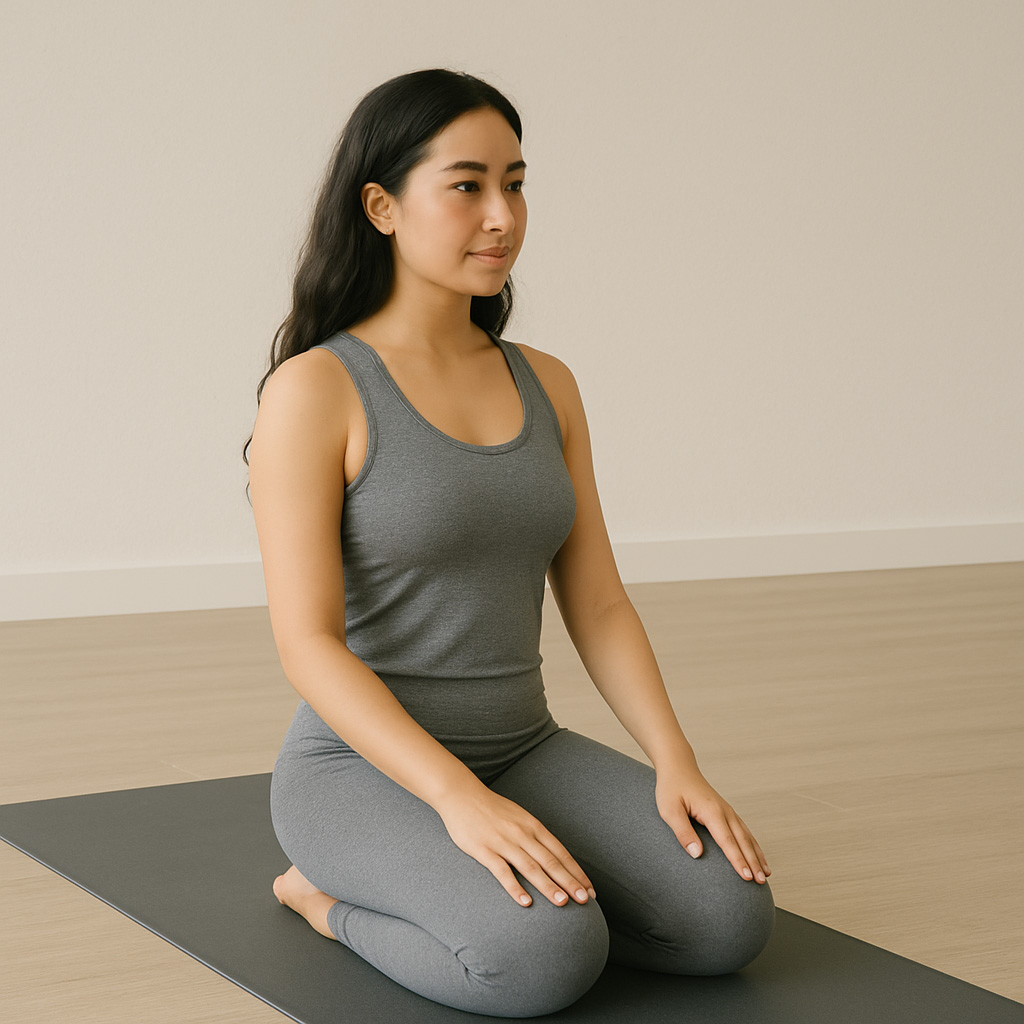 Fredelig yoga session